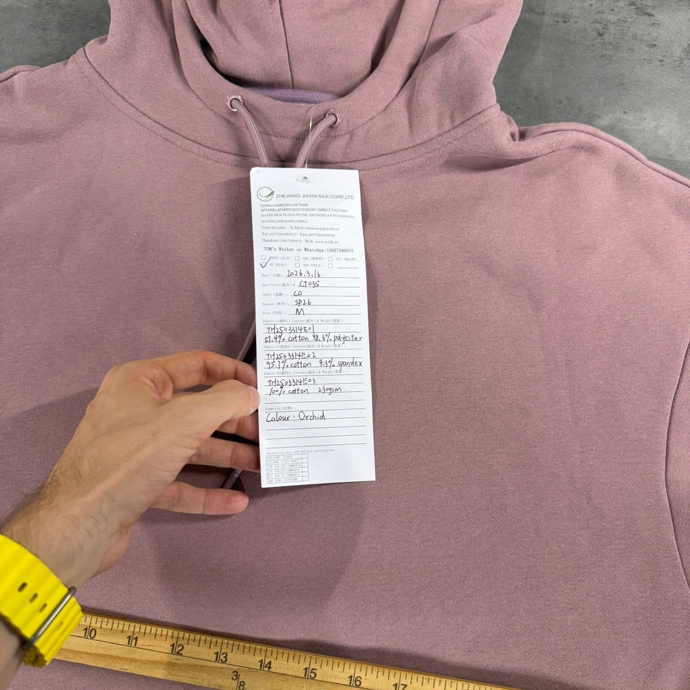 Comfrt Airplane Mode Travel Hoodie Women M Mauve Dusty Pink SAMPLE Zip Pocket - Picture 5 of 15